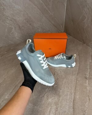 Hermes Bouncing Light Grey Sneakers