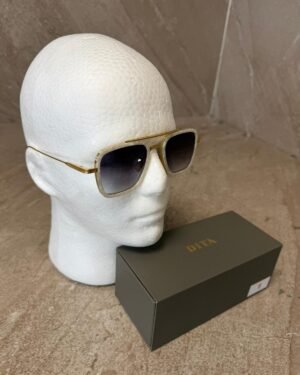 Dita Flight 006 White Gold Sunglasses