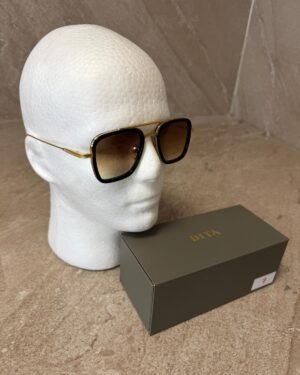 Dita Flight 006 Black Brown, Gold Sunglasses