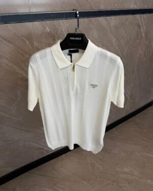 Prada T-Shirt White Rits