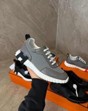 Hermes Bouncing Sneakers Grey White