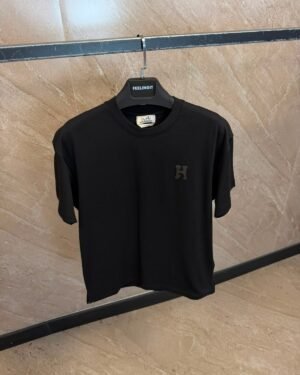 Hermes T-Shirt Small Logo Black
