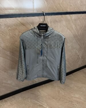 Louis Vuitton Monogram Jacket High Quality Grey