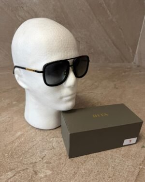 Dita Machone Mat Black Sunglasses