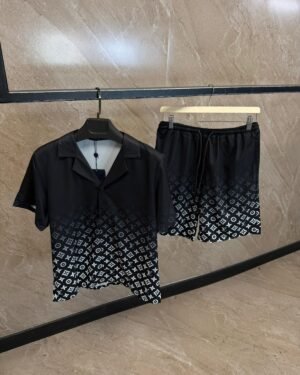 Louis Vuitton Half Monogram Summerset Black White