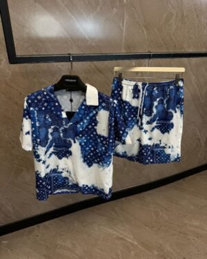 Louis Vuitton Monogram Summerset Blue/White