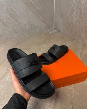 Hermes Jackson Sandal Black on Black