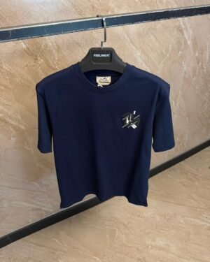 Hermes T-shirt New Navy Blue
