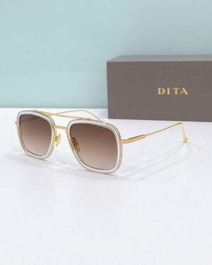 Dita Gold Brown Glasses