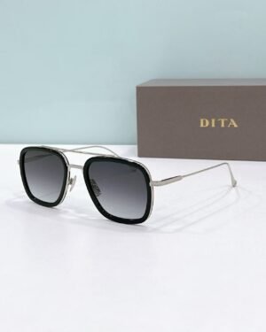 Dita Silver Black Glasses