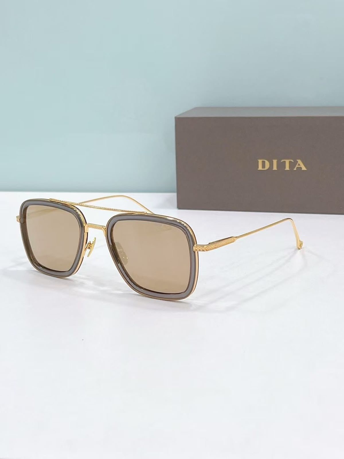 Dita Gold Orange Glasses