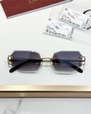 Cartier Gold Dark Glasses