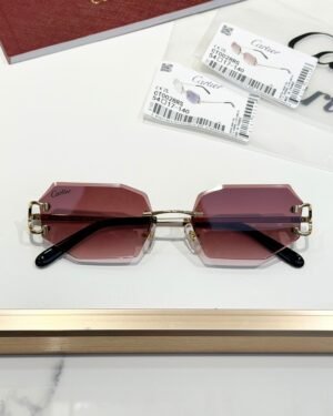 Cartier Gold Red Glasses