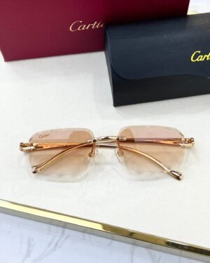 Cartier Gold Orange Glasses