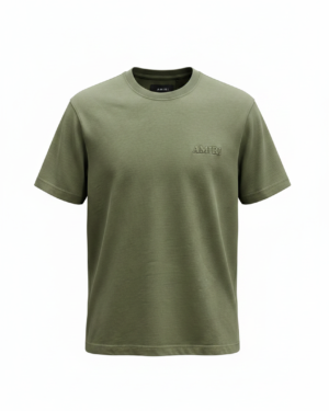 Amiri Olive Green Crewneck T-Shirt
