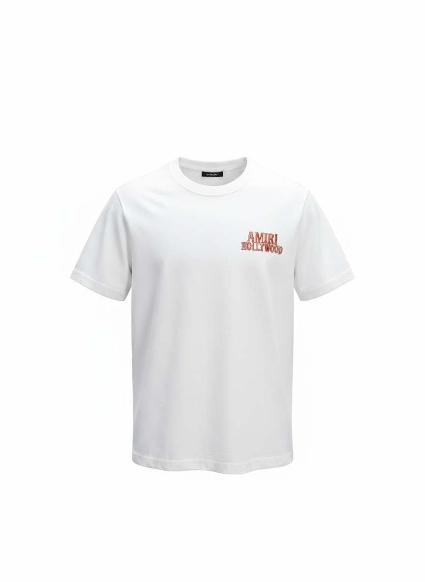 Amiri Hollywood T-Shirt In White