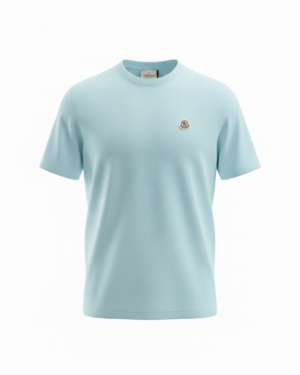 Moncler Badge Logo T-Shirt Baby Blue