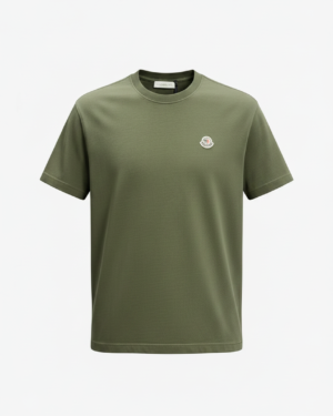 Moncler Badge Logo T-Shirt Olive Green