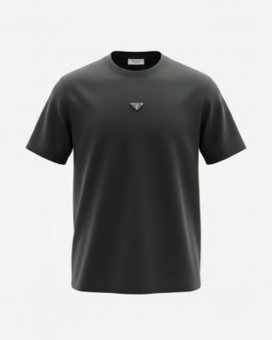 Prada Triangle Logo T-Shirt Black