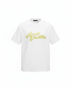 Louis Vuitton Cursive Script Logo T-Shirt White