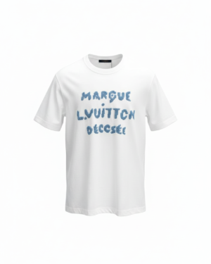 Louis Vuitton Marque Deposee Embroidered T-Shirt White