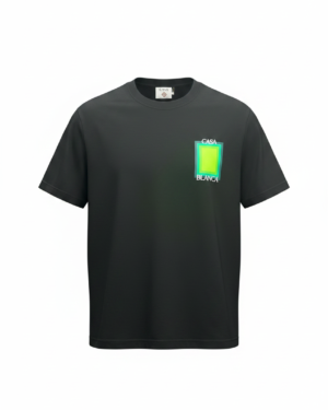 Casablanca Gradient Square Graphic T-Shirt Black
