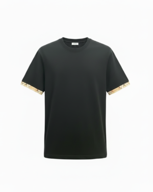 Burberry Vintage Check Cuff T-Shirt Black