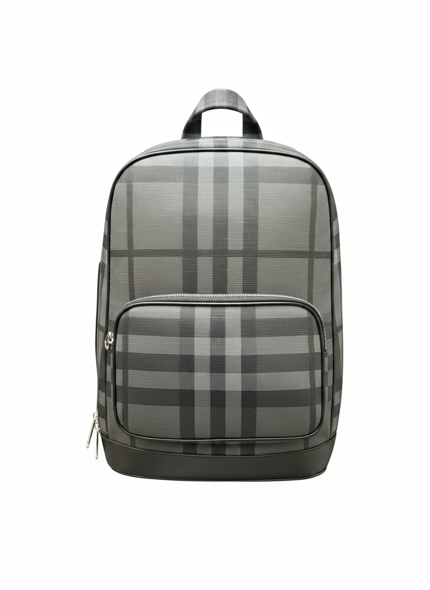 Burberry Rocco Check Zip Bag Black