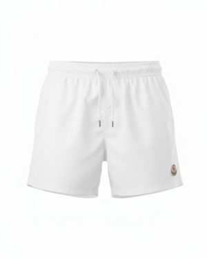 Moncler Small Logo Swim Short White