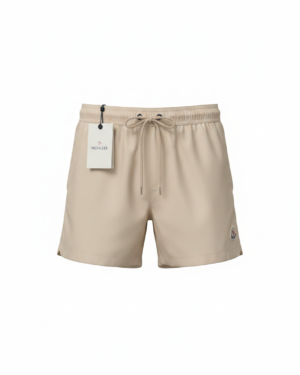 Moncler Small Logo Swim Short Beige