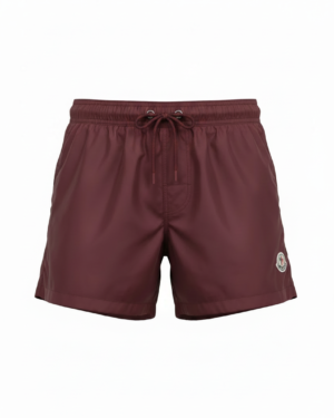 Moncler Small Logo Swim Short Maroon