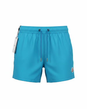 Moncler Small Logo Swim Short Baby Blue
