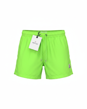 Moncler Small Logo Swim Short Neon Green