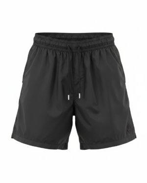 Moncler Small Black Logo Swim Short Black