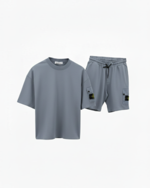 Stone Island Arm Pocket Summer Set Antraciet