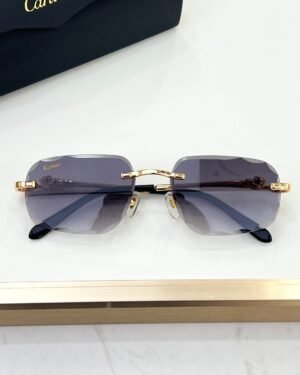 Cartier Gold Dark Glasses
