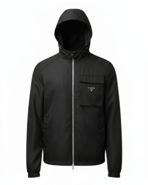 Prada Re-Nylon Pocket Windbreaker Black