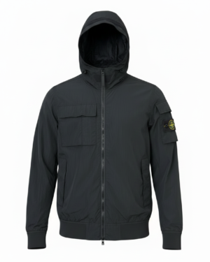 Stone Island Nylon Windbreaker Black