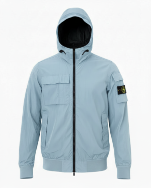 Stone Island Nylon Windbreaker Light Blue