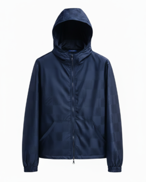 Louis Vuitton Damier Jacquard Reversible Windbreaker Navy Blue
