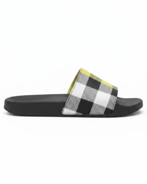 Burberry Furley Check Slippers Yellow Pulse