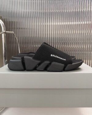 Balanciaga Speed 2.0 Slippers Black