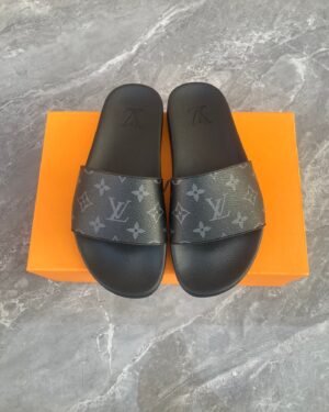 Louis Vuitton LV Monogram Slippers Black