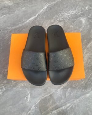 Louis Vuitton LV Monogram Mule Slippers Black