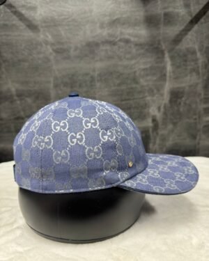 Gucci GG Pattern Cap Blue