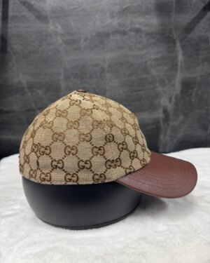 Gucci GG Pattern Canvas Cap Beige