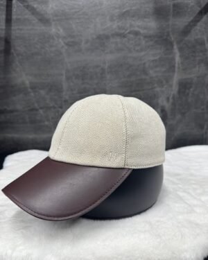 Hermes H Caps White-Brown