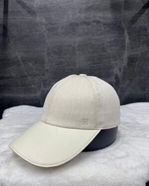 Hermes H Caps White