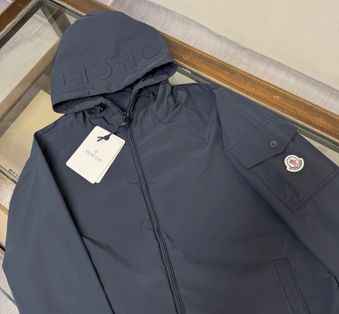 Moncler Sassiere Windbreaker Navy Blue