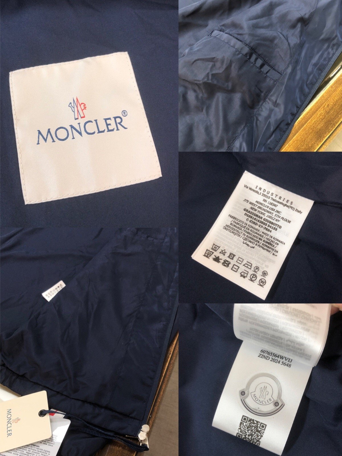 Moncler Moyse Windbreaker Navy Blue